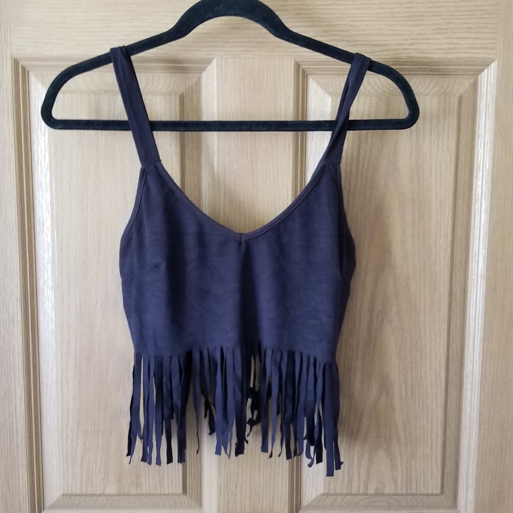 Charlotte Russe stringy crop top